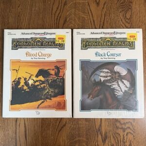 AD&D 2nd Edition Forgotten Realms FRA2 FRA3 Black Courser Blood Charge TSR Lot